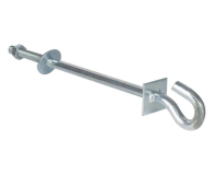 ExtraLink Śruba hakowa do wieszania uchwytów odciągowych 12/400mm - 1544096 - zdjęcie 1